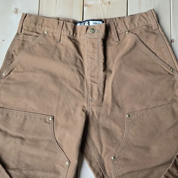 Carhartt B01 BRN Loose Fit Double Knee Utility Pants 34X30 - Picture 5 of 11